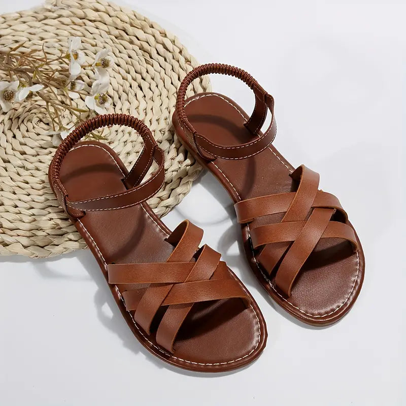 Sloane Sandali Donna – Sandali Plates a Fasce Croisées con Comfort & Style Casual