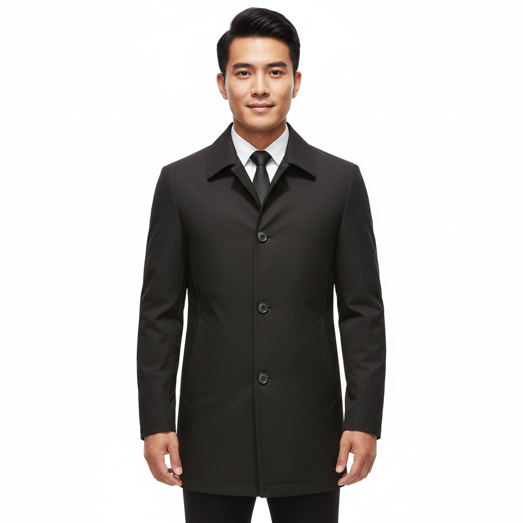 Matt Cappotto Uomo Mi-Long – Elegante, Linea Moderne & Col a Revers Classique