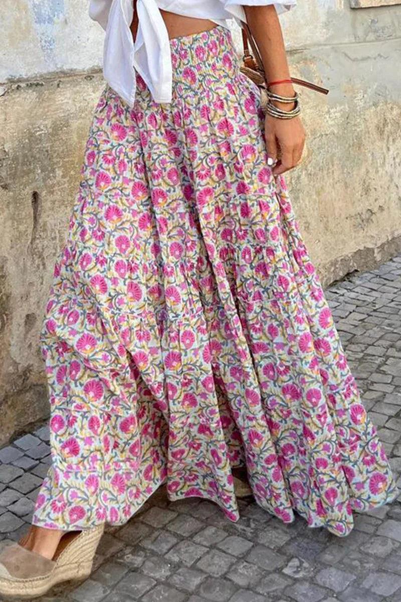 Gonna Lunga Donna indossato, vista completa