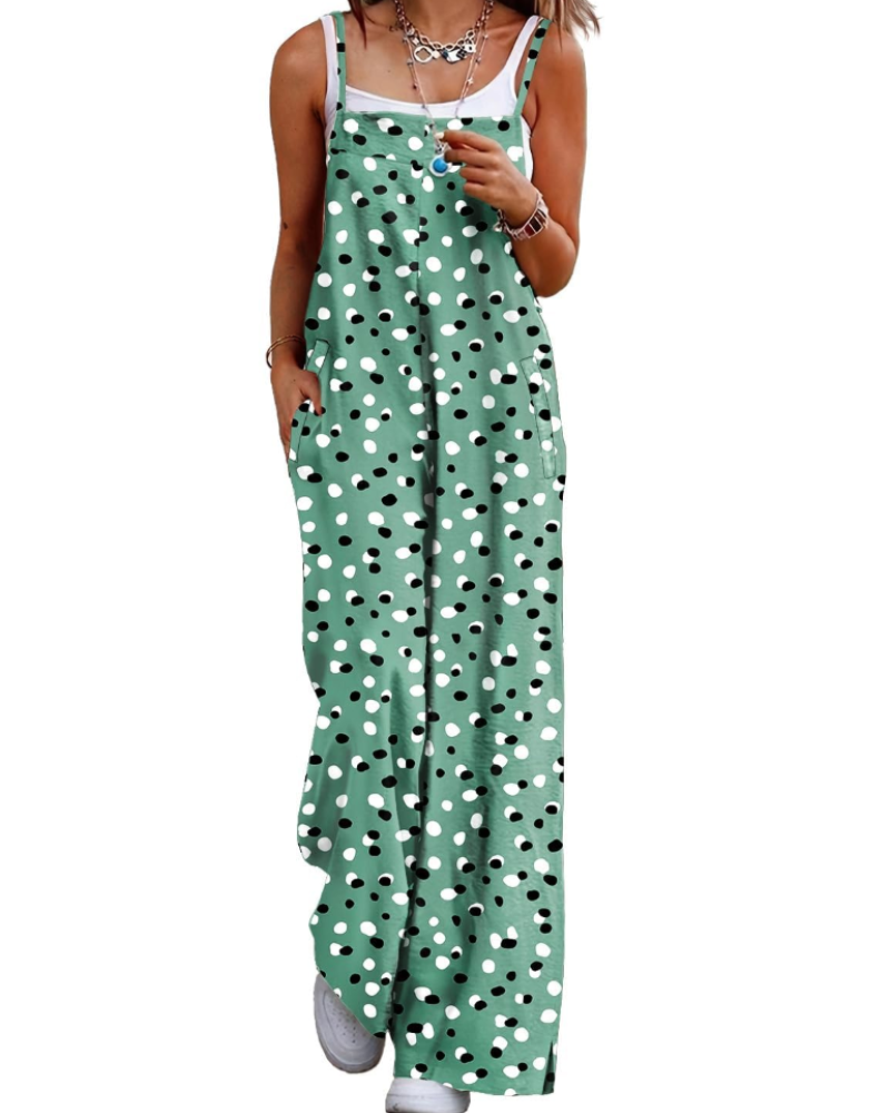 Maya Combinaison Donna – Salopette Estate Cotone Vestibilità Ampia, Pantalone Large Bohémien con Tasche
