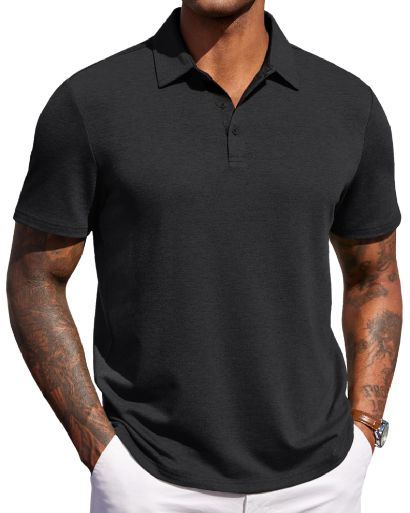 Maxime Polo Uomo – Polo Maniche Corte Respirant, Style Golf & Casual Elegante