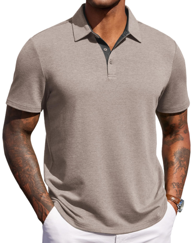Maxime Polo Uomo – Polo Maniche Corte Respirant, Style Golf & Casual Elegante