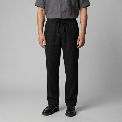 Pantaloni Uomo in lino, taglio aderente estivo — vista 10