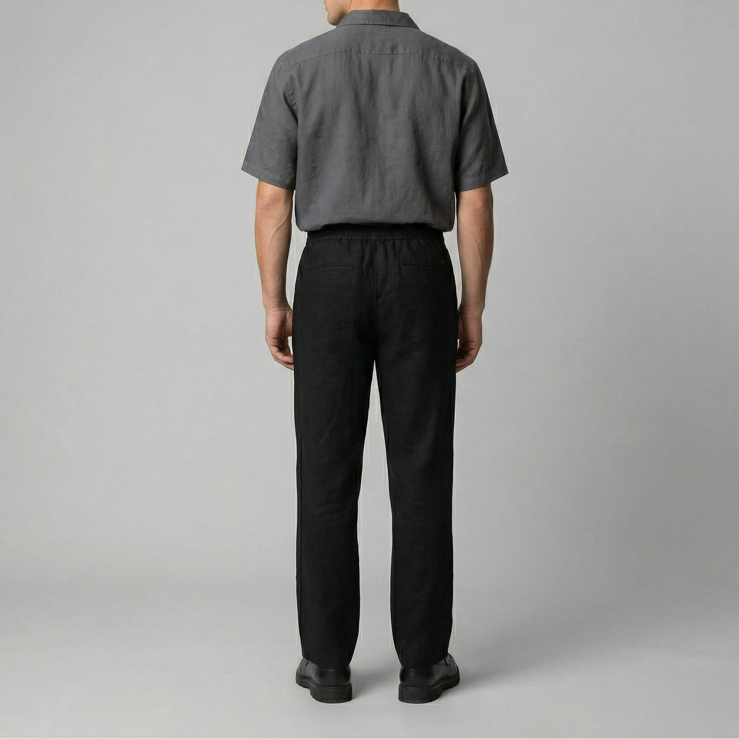 Pantaloni Uomo in lino, taglio aderente estivo — vista 12