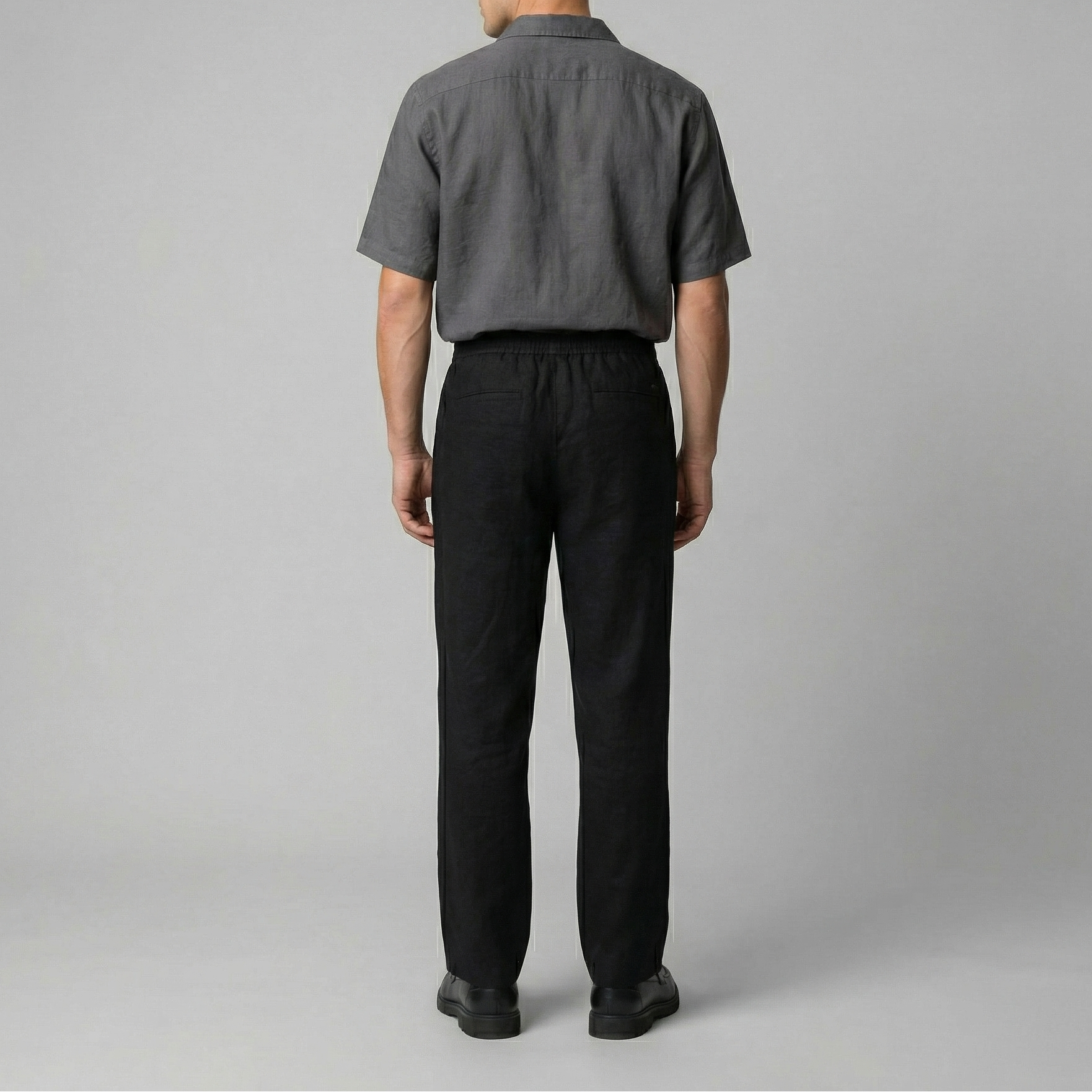Pantaloni Uomo in lino, taglio aderente estivo — vista 12