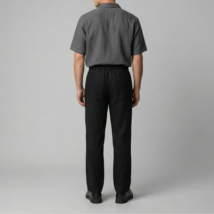 Pantaloni Uomo in lino, taglio aderente estivo — vista 12