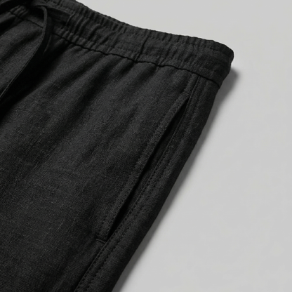 Pantaloni Uomo in lino, taglio aderente estivo — vista 13