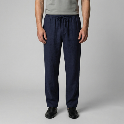 Pantaloni Uomo in lino, taglio aderente estivo — vista 15