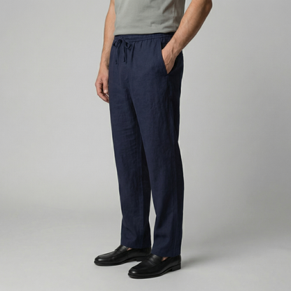 Pantaloni Uomo in lino, taglio aderente estivo — vista 16