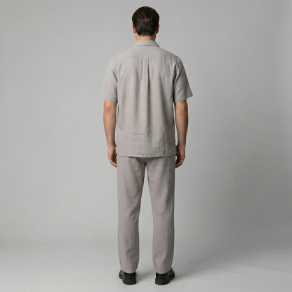 Pantaloni Uomo in lino, taglio aderente estivo — vista 21