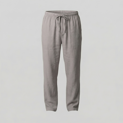 Pantaloni Uomo in lino, taglio aderente estivo — vista 24