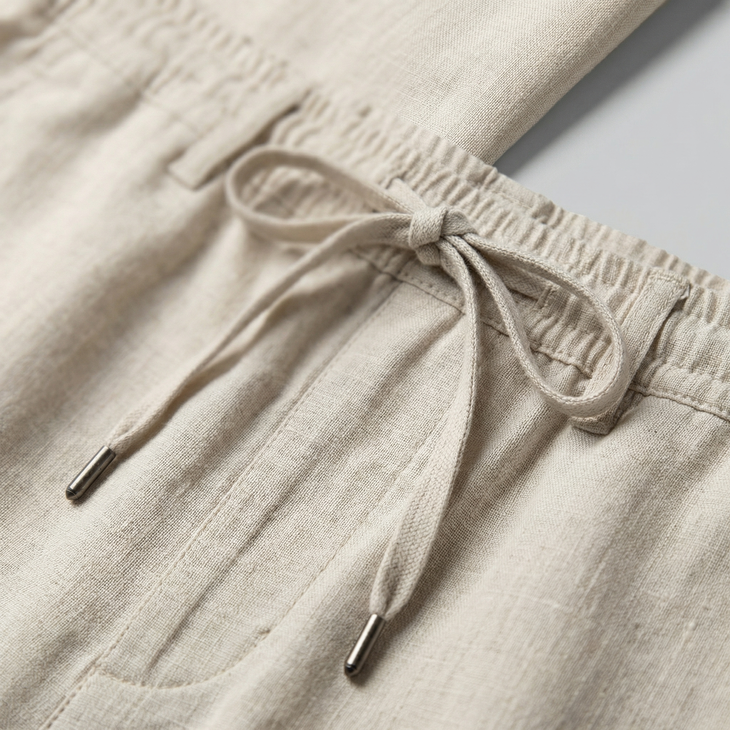 Pantaloni Uomo in lino, taglio aderente estivo — vista 4