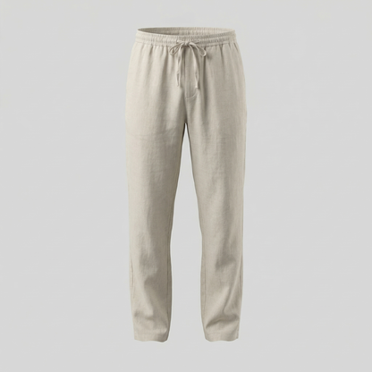 Pantaloni Uomo in lino, taglio aderente estivo — vista 5