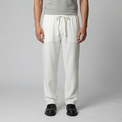 Pantaloni Uomo in lino, taglio aderente estivo — vista 6