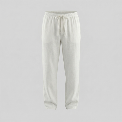 Pantaloni Uomo in lino, taglio aderente estivo — vista 9