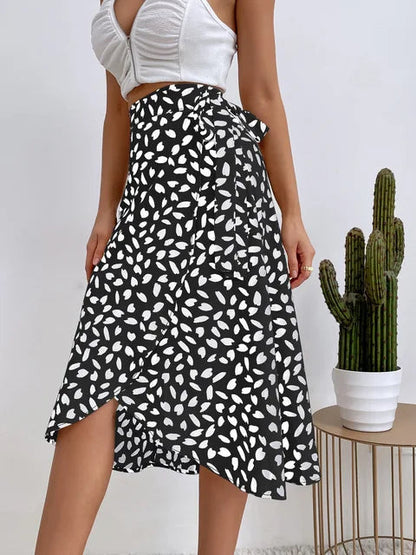Gonna Midi Donna indossato, vista completa