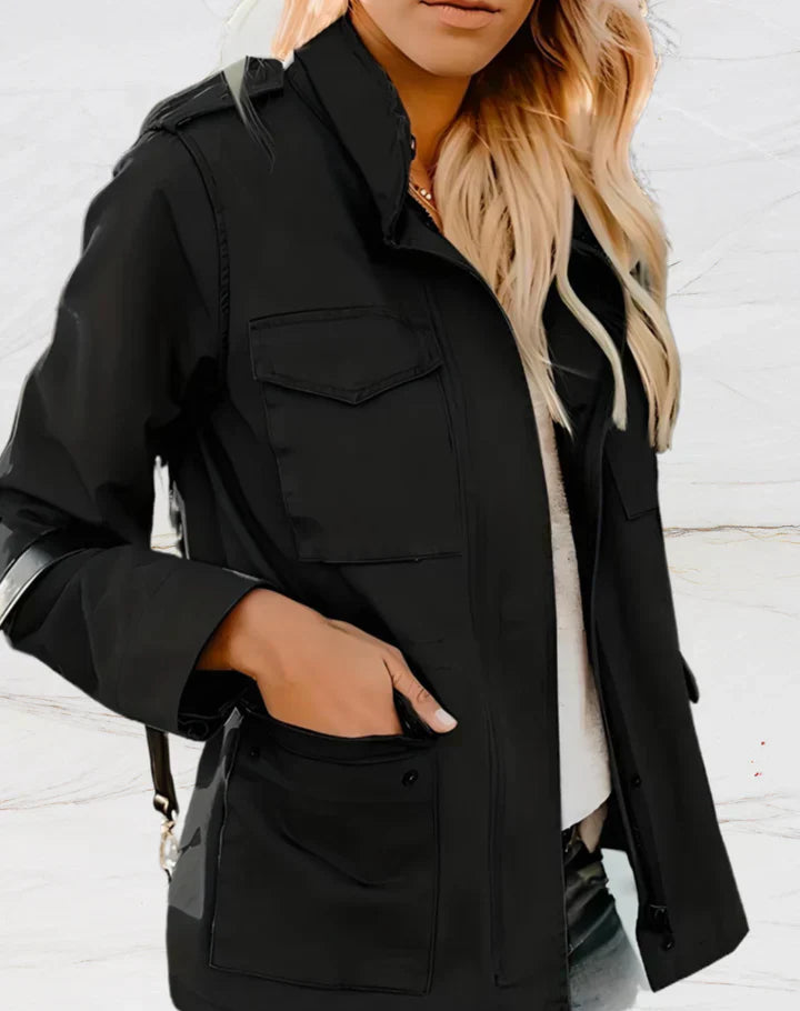 Nora Giacca Donna – Elegante Giacca a Maniche Lunghe con Quatre Tasche Pratiques