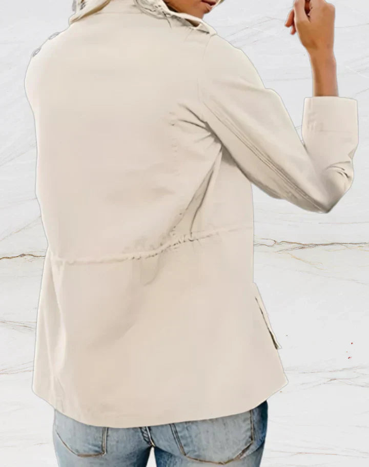 Nora Giacca Donna – Elegante Giacca a Maniche Lunghe con Quatre Tasche Pratiques
