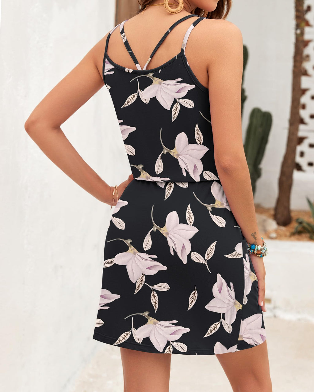 Ursula Abito Donna – Scollo a V Bretella Fines, Linea Mini & Taille Regolabile con Tasche Estate