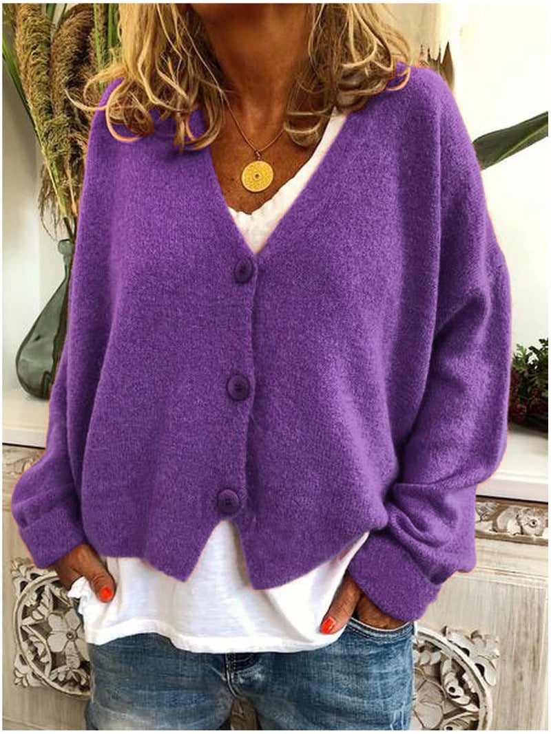 Rowyn Cardigan Donna – Cardigan Confortevole a Maglia Morbida con Décolleté in V Elegante