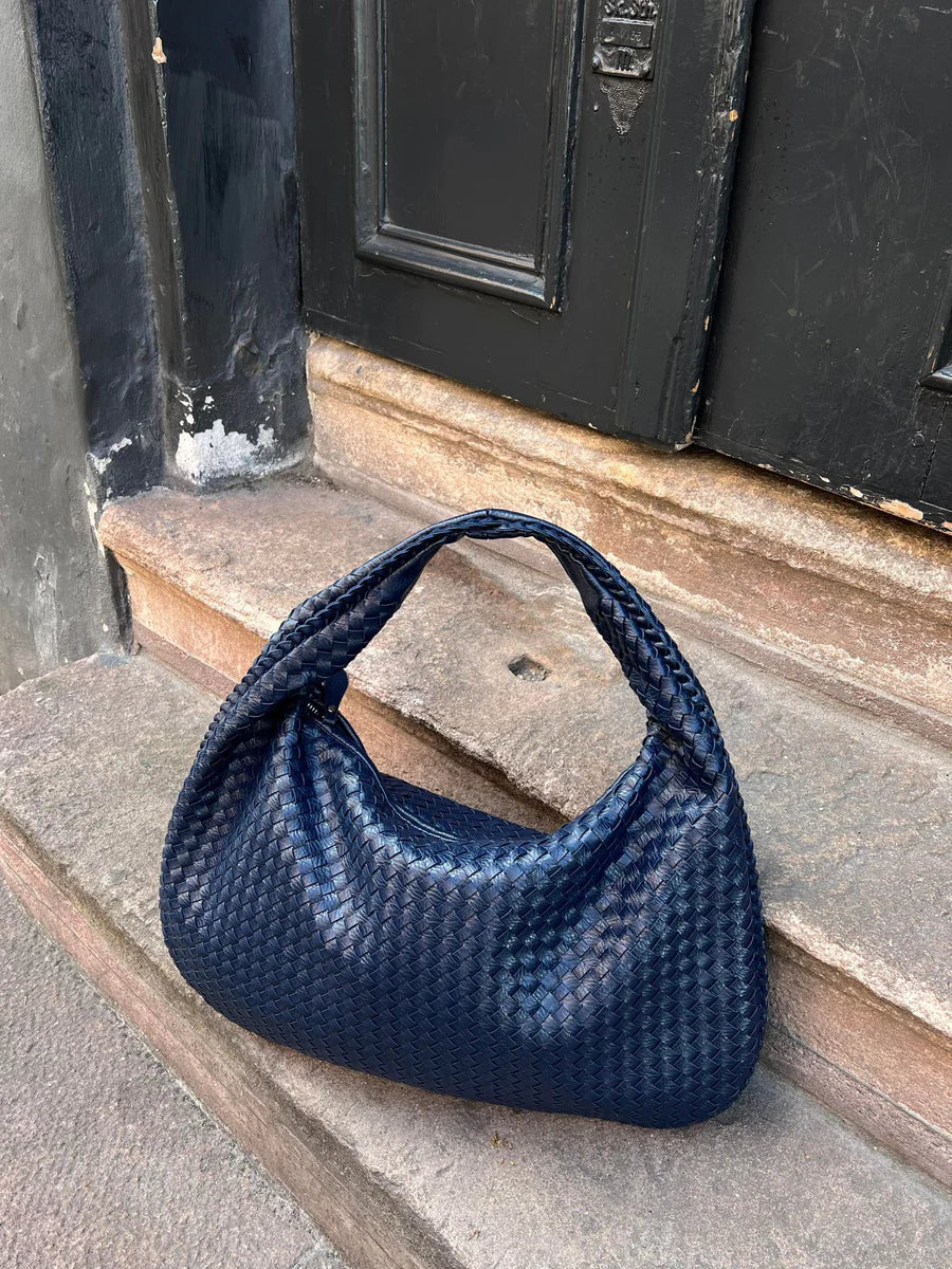 Noa Borsa a Main Tressé Donna – Design Elegante in Cuir Végan con Grand Espace e Fermeture Éclair