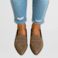 Nora Mocassins Donna – Scarpe Eleganti in Daim con Bout Pointu & Style Polyvalent