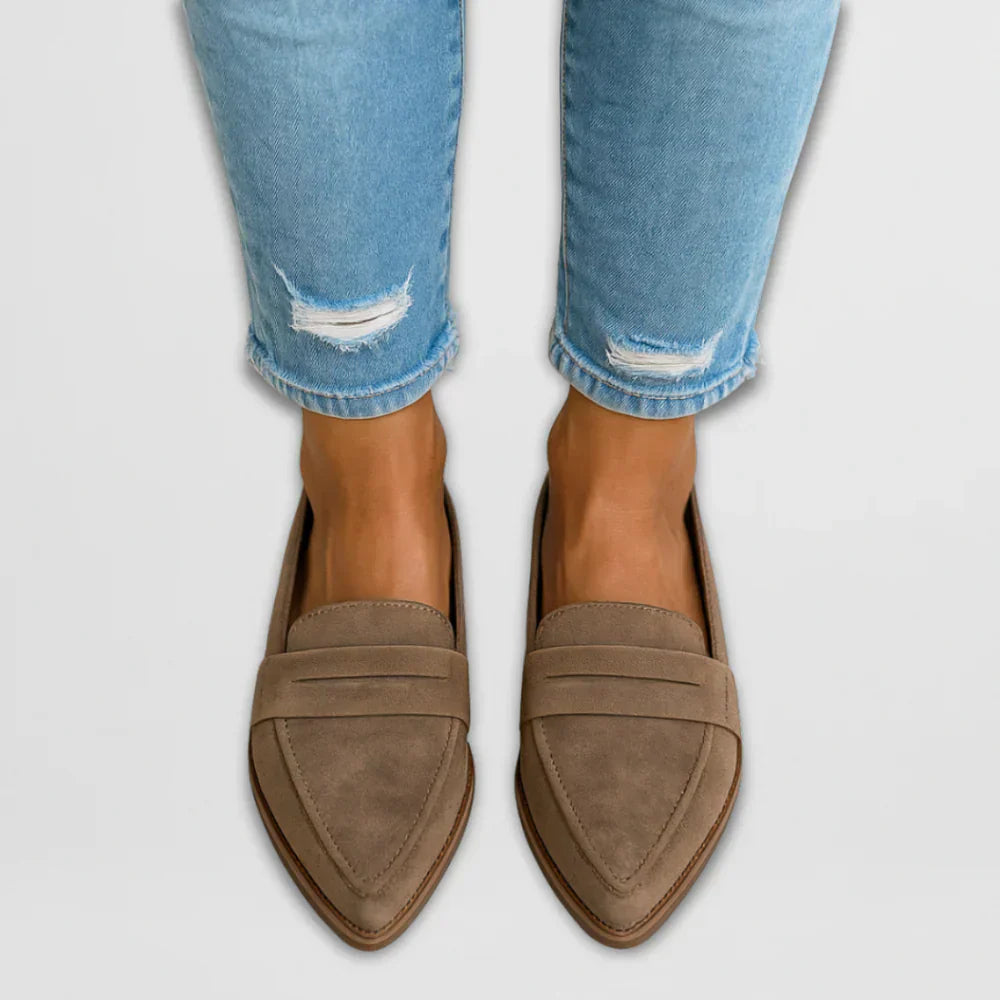 Nora Mocassins Donna – Scarpe Eleganti in Daim con Bout Pointu & Style Polyvalent