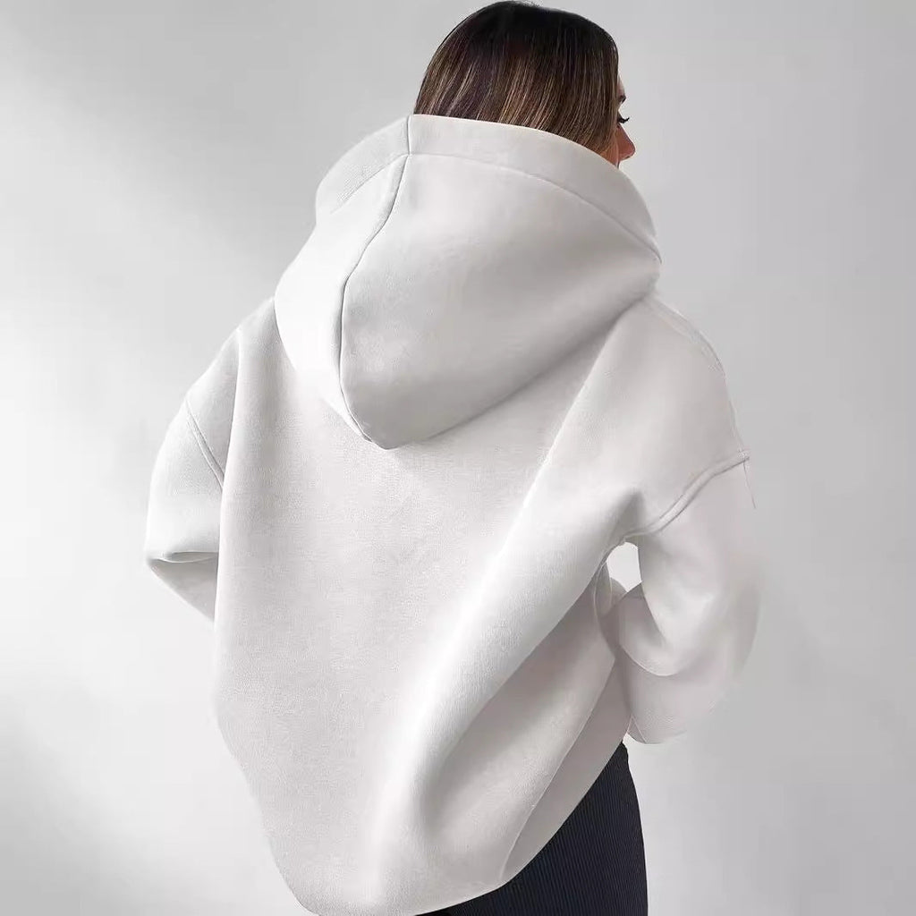 Nayeli Sweat Donna – Felpa con Cappuccio Ampia Uni & Confortevole per un Style Casual Automne/Inverno