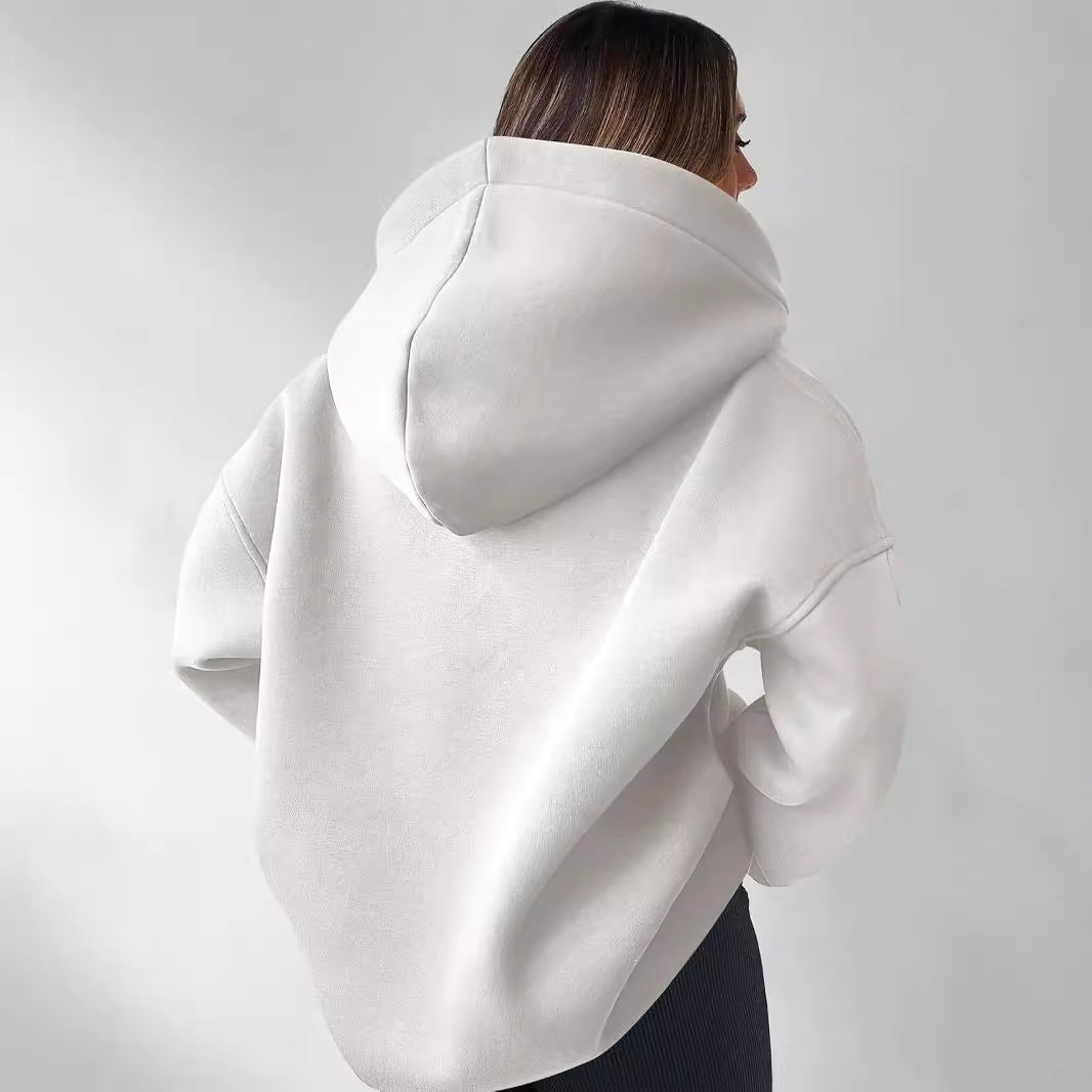 Nayeli Sweat Donna – Felpa con Cappuccio Ampia Uni & Confortevole per un Style Casual Automne/Inverno
