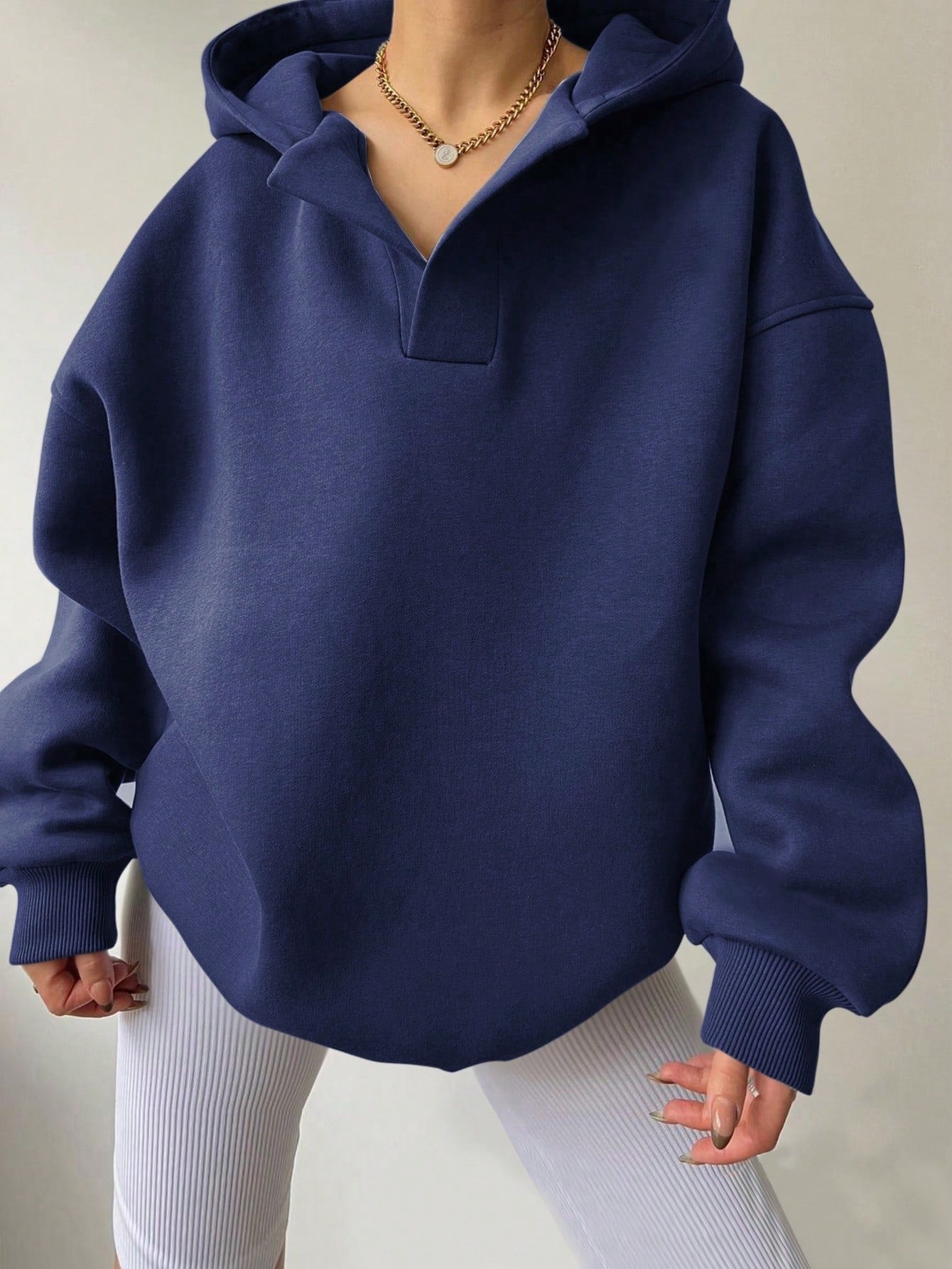 Nayeli Sweat Donna – Felpa con Cappuccio Ampia Uni & Confortevole per un Style Casual Automne/Inverno