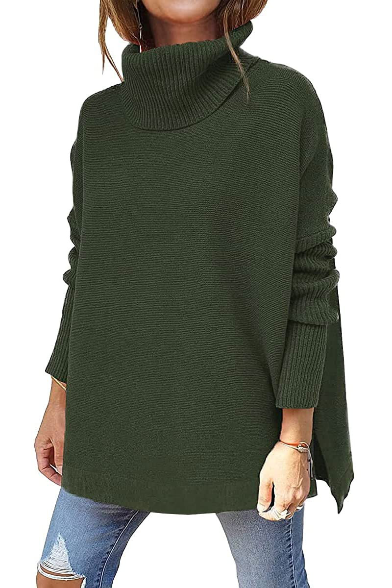 Gracie Maglione Dolcevita Donna – Maglia Ultra-Morbida Oversize con Col Top & Style Elegante