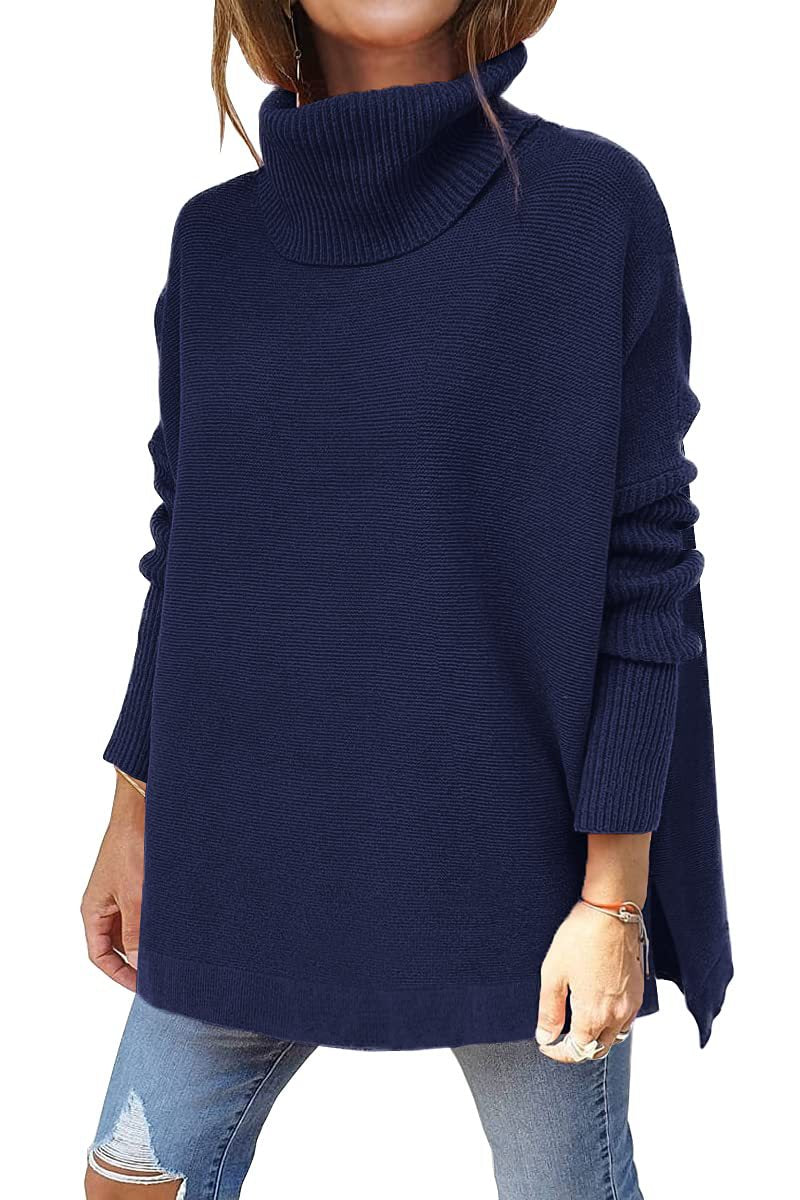 Gracie Maglione Dolcevita Donna – Maglia Ultra-Morbida Oversize con Col Top & Style Elegante