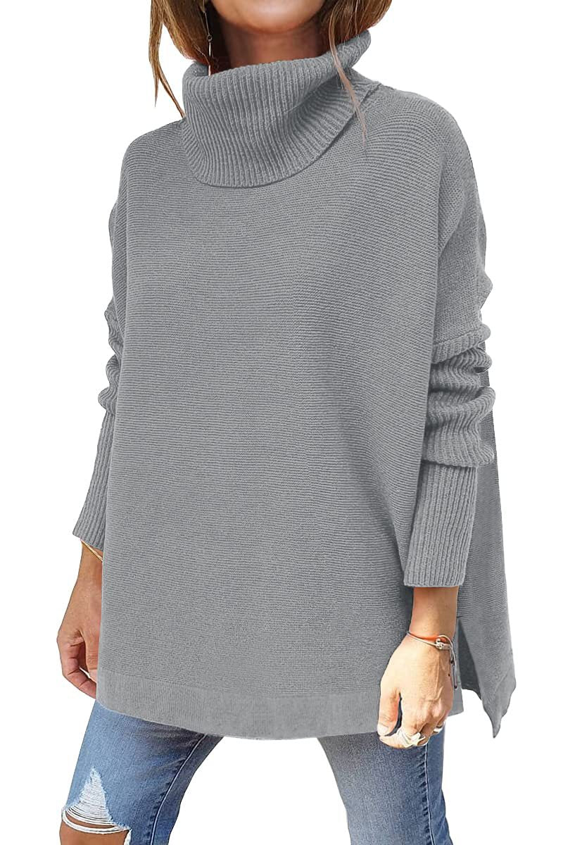 Gracie Maglione Dolcevita Donna – Maglia Ultra-Morbida Oversize con Col Top & Style Elegante