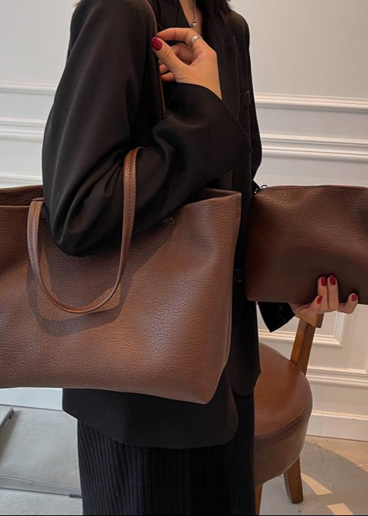 Reyna Borsa Cabas Donna – Design Minimaliste Spacieux in Simili-Cuir Durable