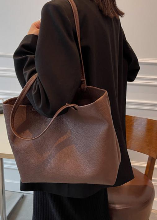 Reyna Borsa Cabas Donna – Design Minimaliste Spacieux in Simili-Cuir Durable