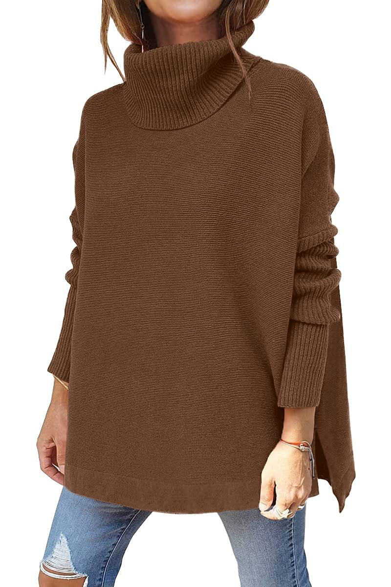 Gracie Maglione Dolcevita Donna – Maglia Ultra-Morbida Oversize con Col Top & Style Elegante