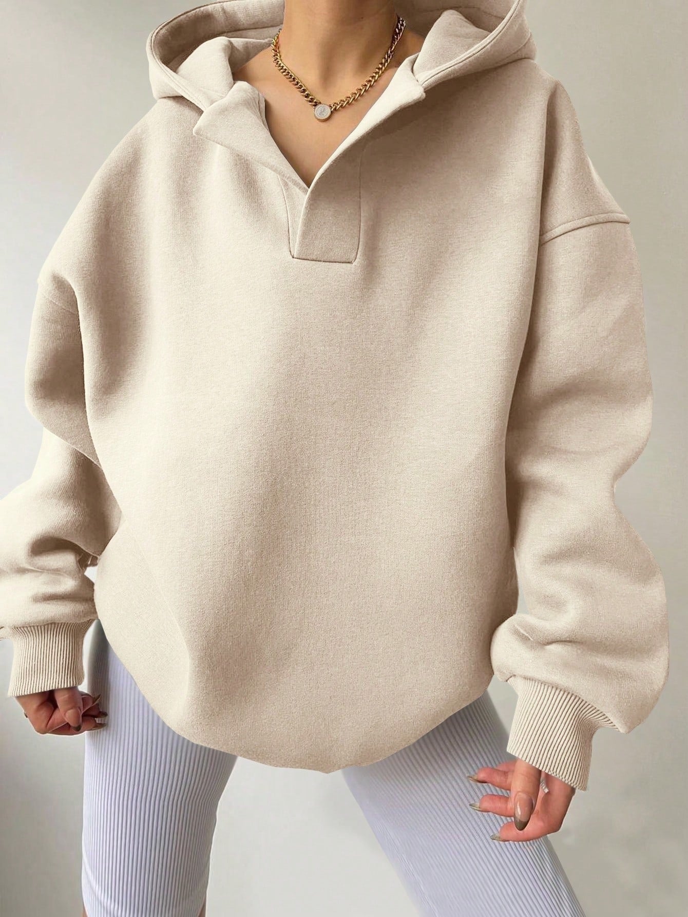 Nayeli Sweat Donna – Felpa con Cappuccio Ampia Uni & Confortevole per un Style Casual Automne/Inverno