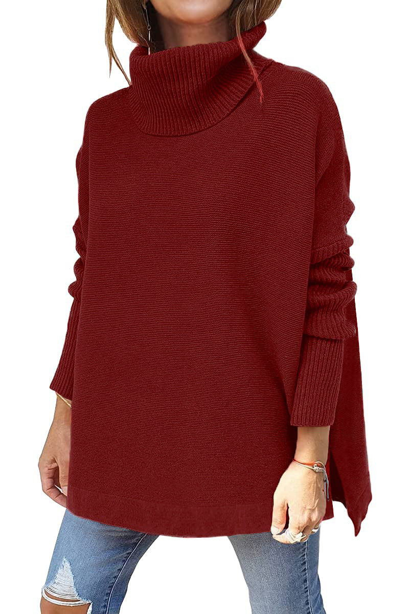 Gracie Maglione Dolcevita Donna – Maglia Ultra-Morbida Oversize con Col Top & Style Elegante