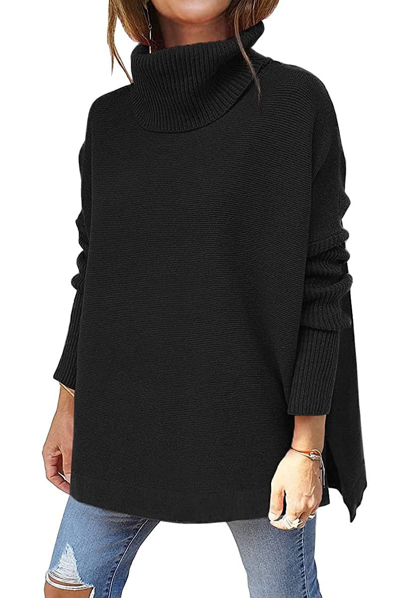Gracie Maglione Dolcevita Donna – Maglia Ultra-Morbida Oversize con Col Top & Style Elegante