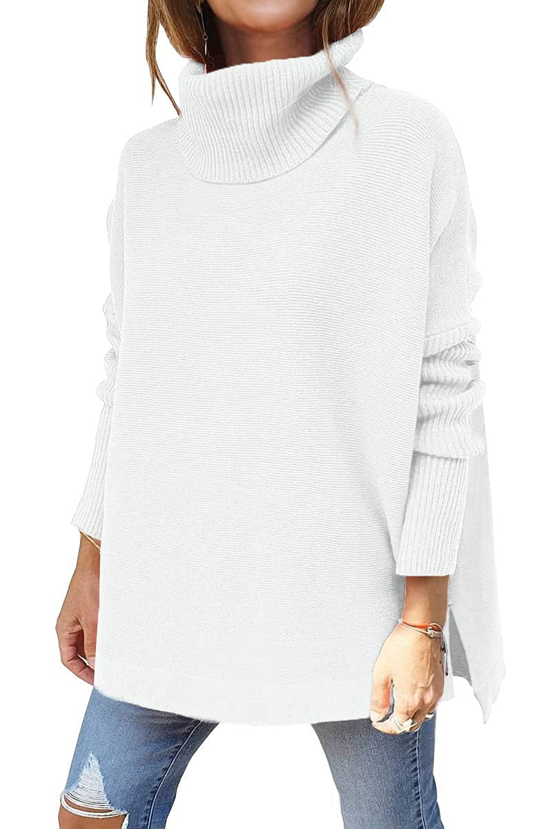 Gracie Maglione Dolcevita Donna – Maglia Ultra-Morbida Oversize con Col Top & Style Elegante