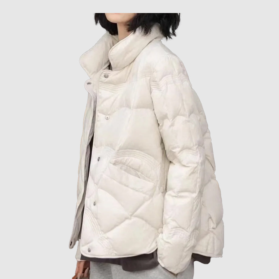 Ziana Giacca Matelassée Donna – Linea Confortevole Inverno & Isolation Chaude Boutonnée