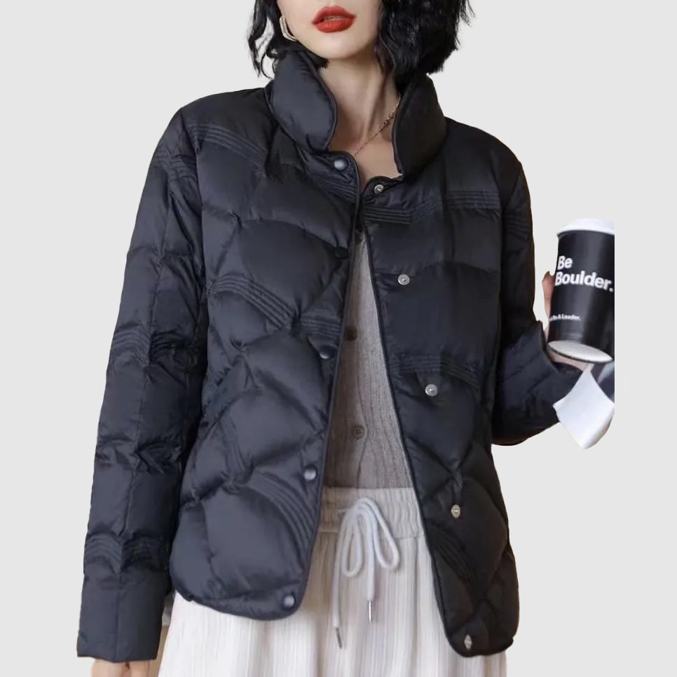 Ziana Giacca Matelassée Donna – Linea Confortevole Inverno & Isolation Chaude Boutonnée