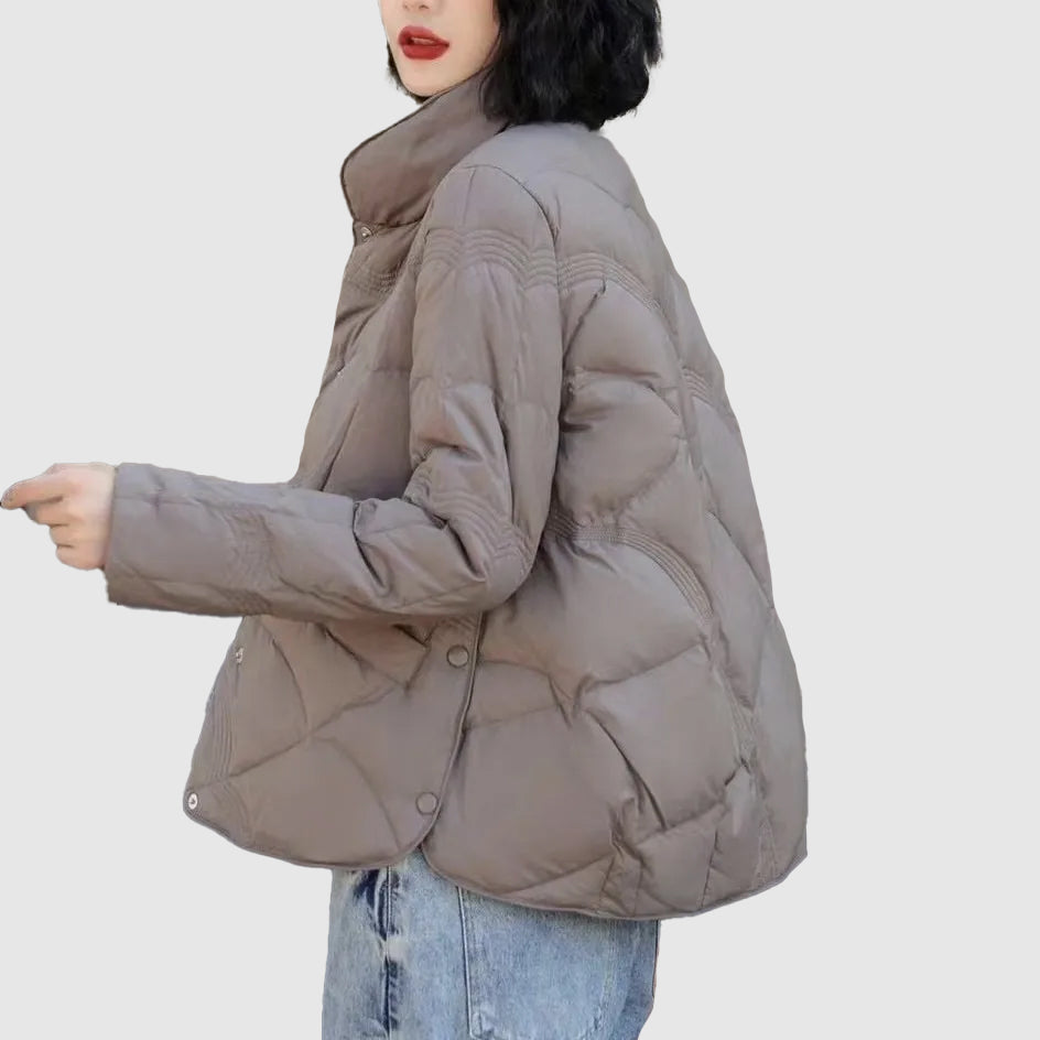 Ziana Giacca Matelassée Donna – Linea Confortevole Inverno & Isolation Chaude Boutonnée