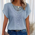 Helene Top Donna – Design Elegante in Pizzo con Linea flatteuse & tissu Confortevole