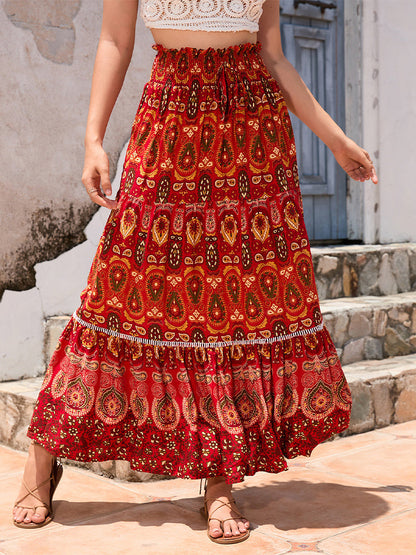 Gonna Donna in tessuto caldo, patchwork — vista 9
