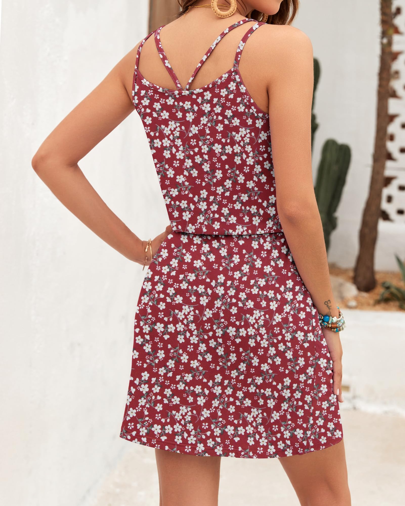 Ursula Abito Donna – Scollo a V Bretella Fines, Linea Mini & Taille Regolabile con Tasche Estate