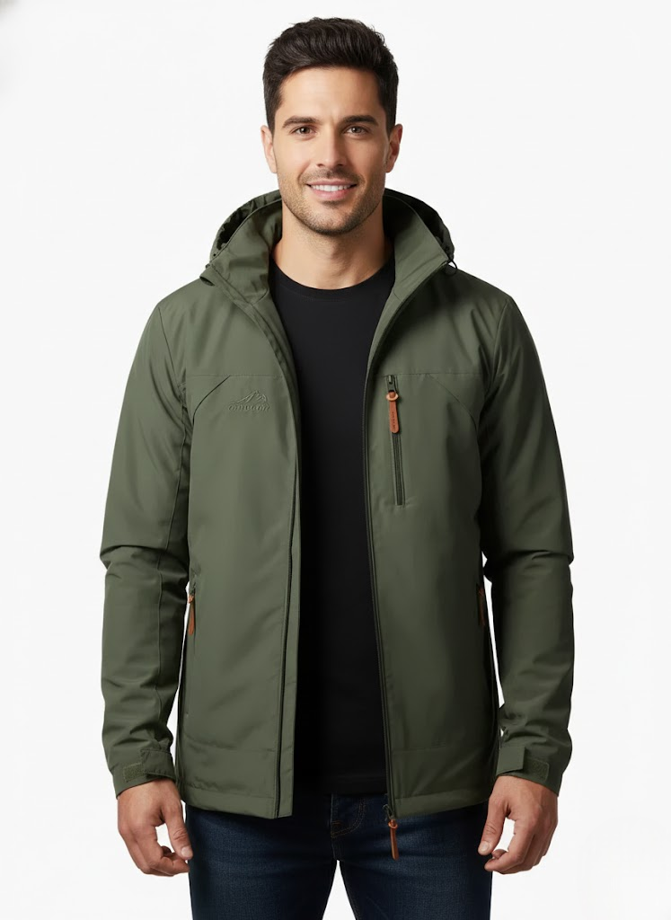 Robert Giacca Outdoor Uomo Imperméable & Linea-Vent – Respirante e Leggera Toute Saison