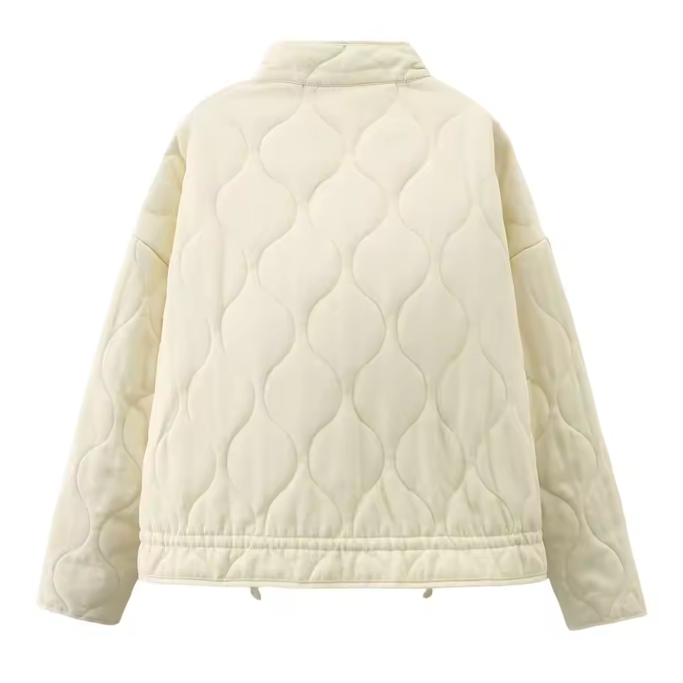 Zinnia Giacca Donna Matelassée – Giacca Inverno Zippée Chaude con Taille Réglable & Tasche