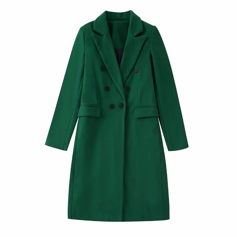 Sofia Cappotto Donna Long in Lana – Cappotto Elegante a Double Boutonnage & Col Classique