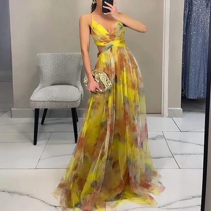 Abito Lungo Donna in mesh, motivo floreale — vista 12